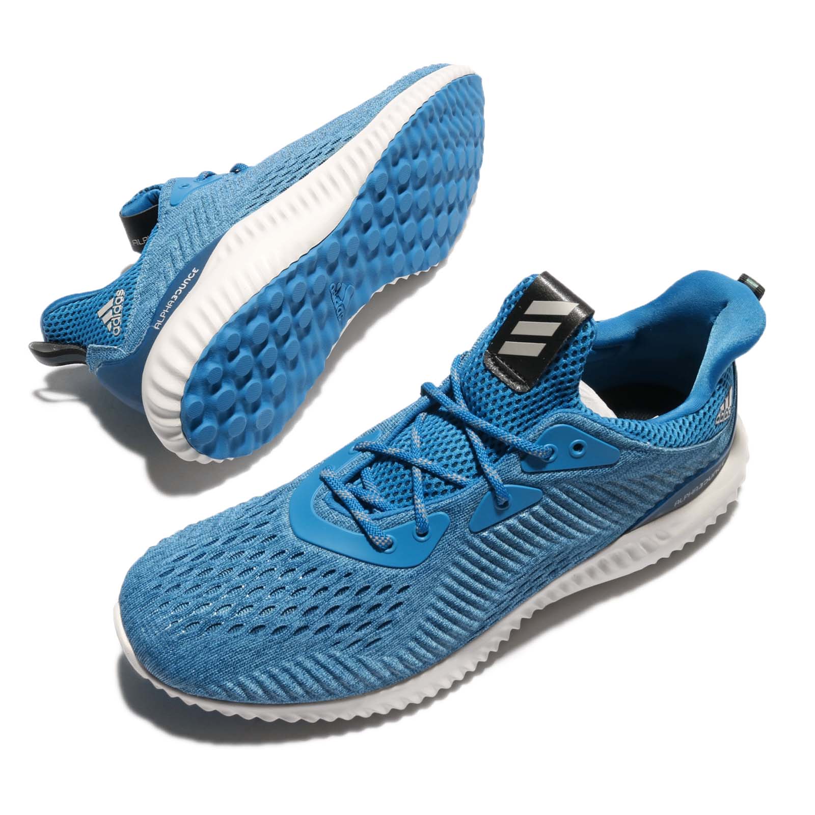 adidas Alphabounce EM M Engineered Mesh Blue Men Running