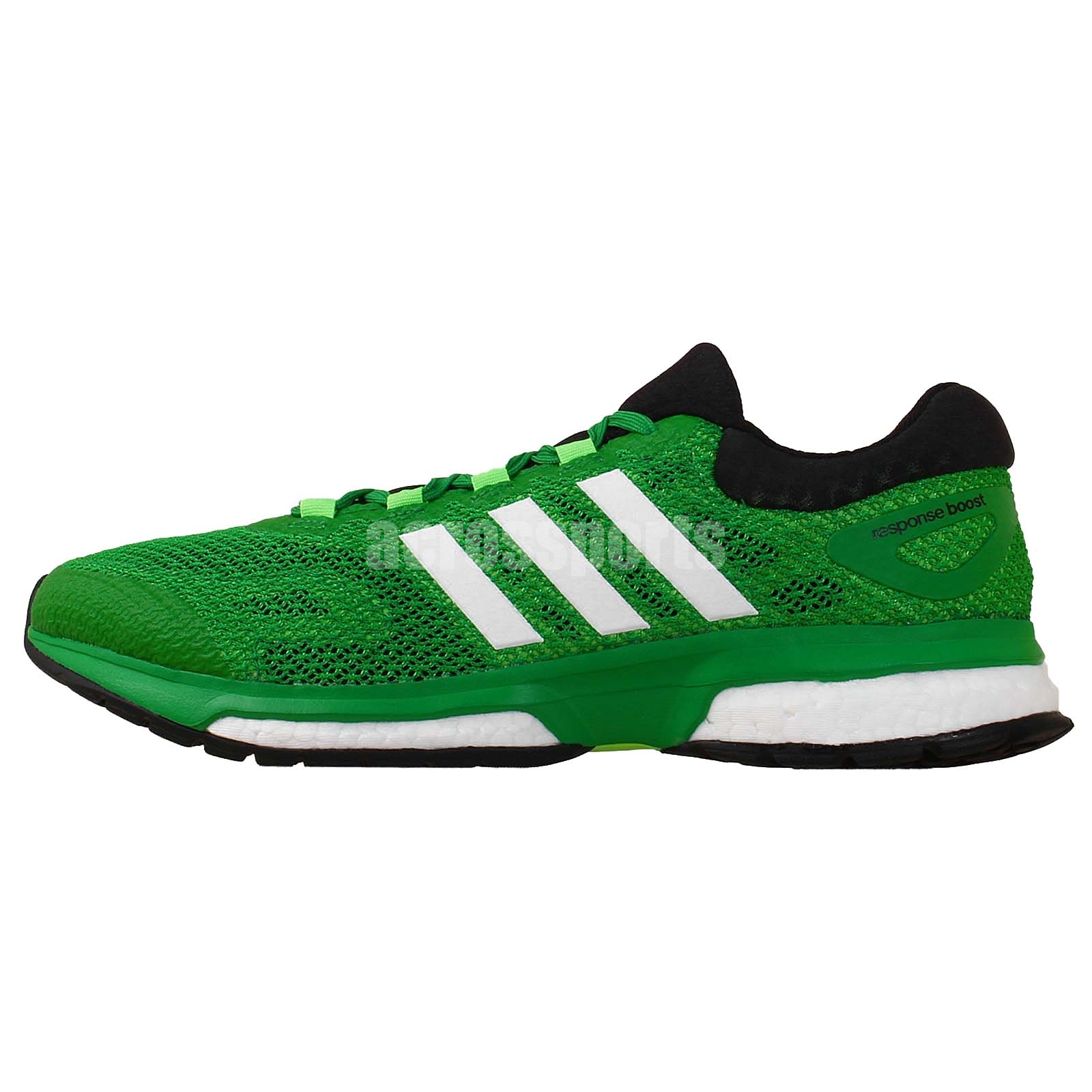 Adidas Response Boost M Green White 2014 Mens Cushion Jogging Running
