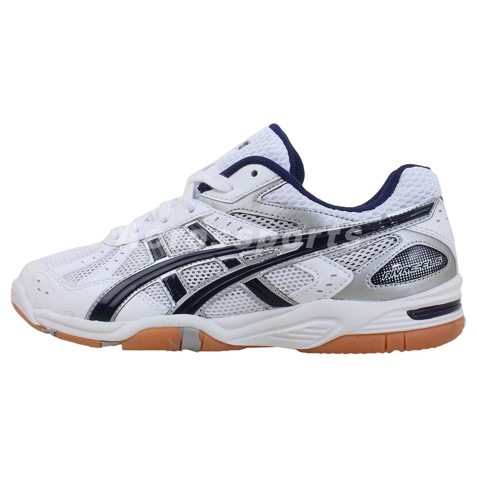 Asics Rote Rivre FL 5 2014 Gum White Navy Blue Mens Volleyball