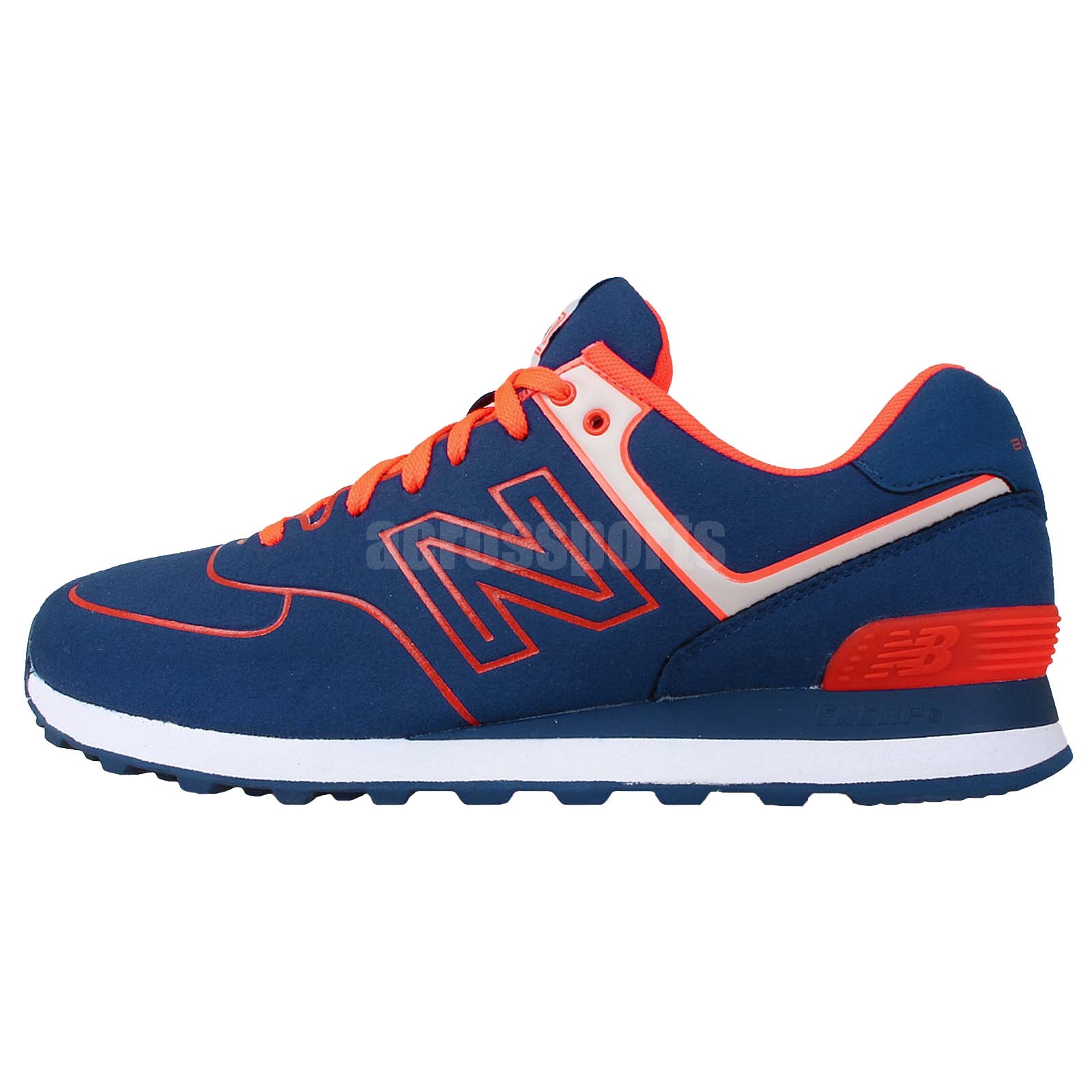 new balance ml574nel d blue orange mens retro lifestyle running shoes ml574neld ebay new balance ml574nel d blue orange mens retro lifestyle running shoes ml574neld ebay