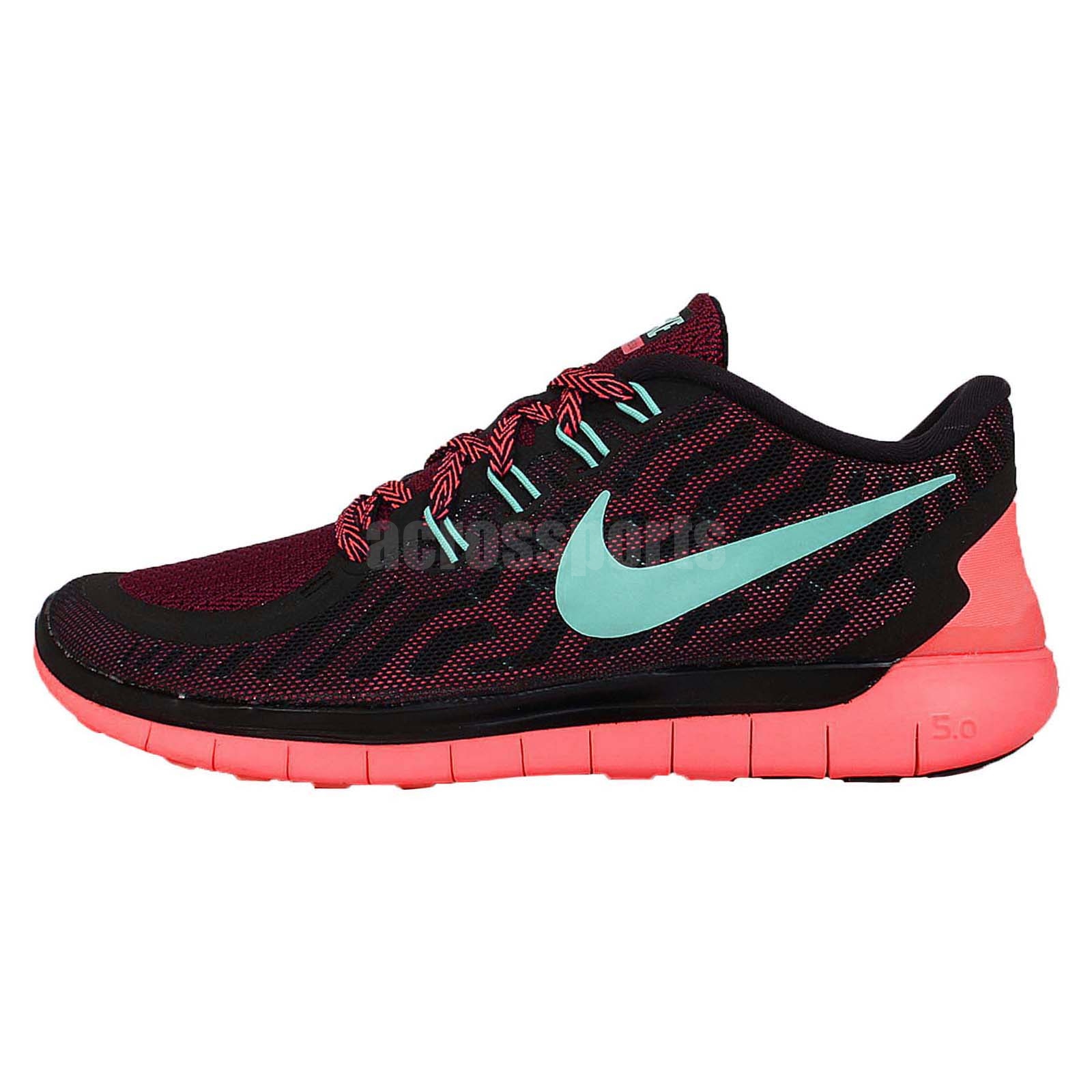 Wmns Nike Free 5.0 Black Blue Pink Womens Running Shoes Nike Free Run 724383-004