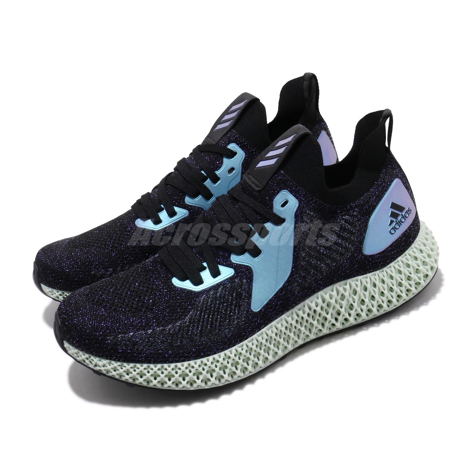 adidas Alphaedge 4D Black Blue Purple Men Women Running Adidas AlphaEDGE 4D Core BlackGlory BlueCollegiate