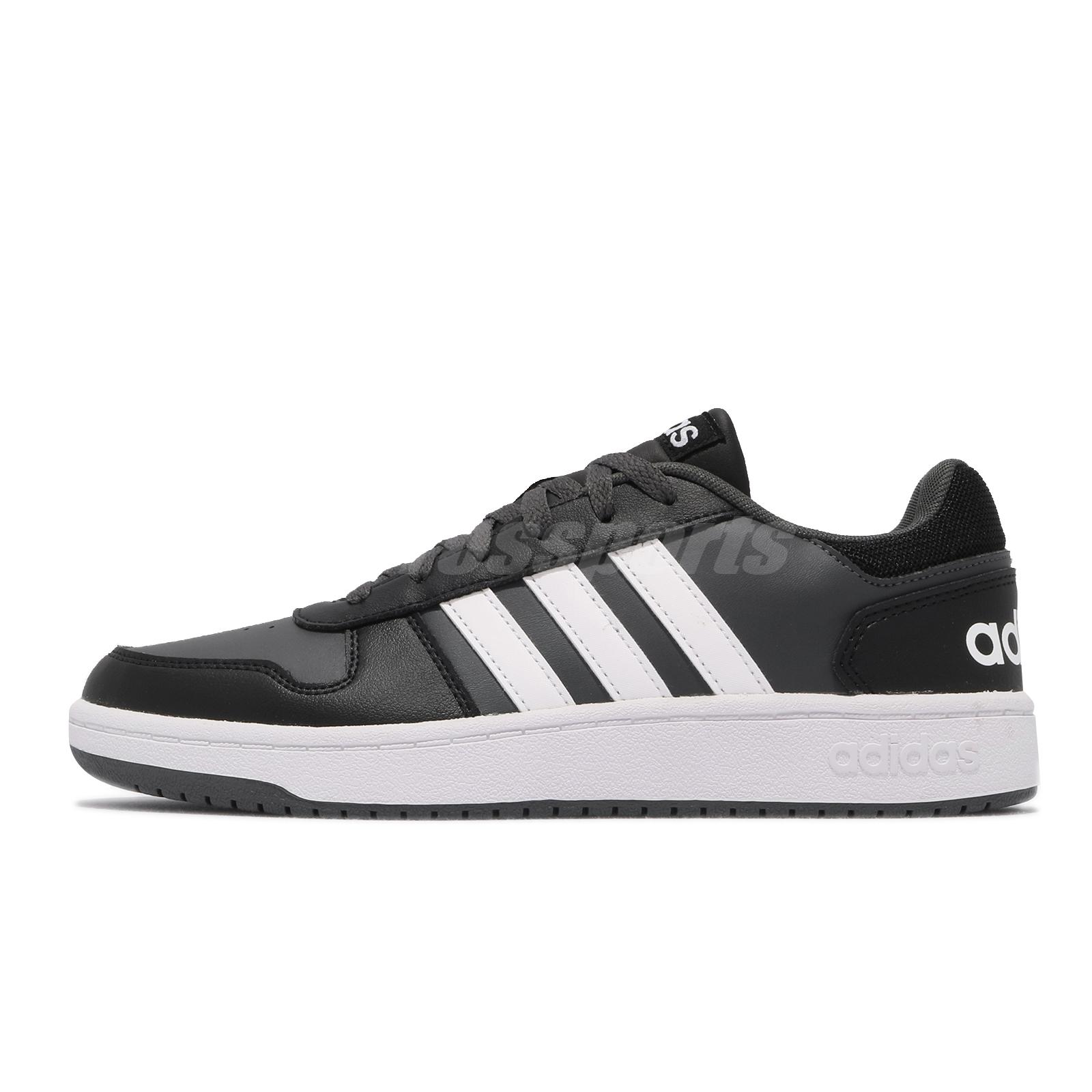 adidas Neo Hoops 2.0 Black Grey White Men Casual Lifestyle Sports Shoes  FY8626 | eBay