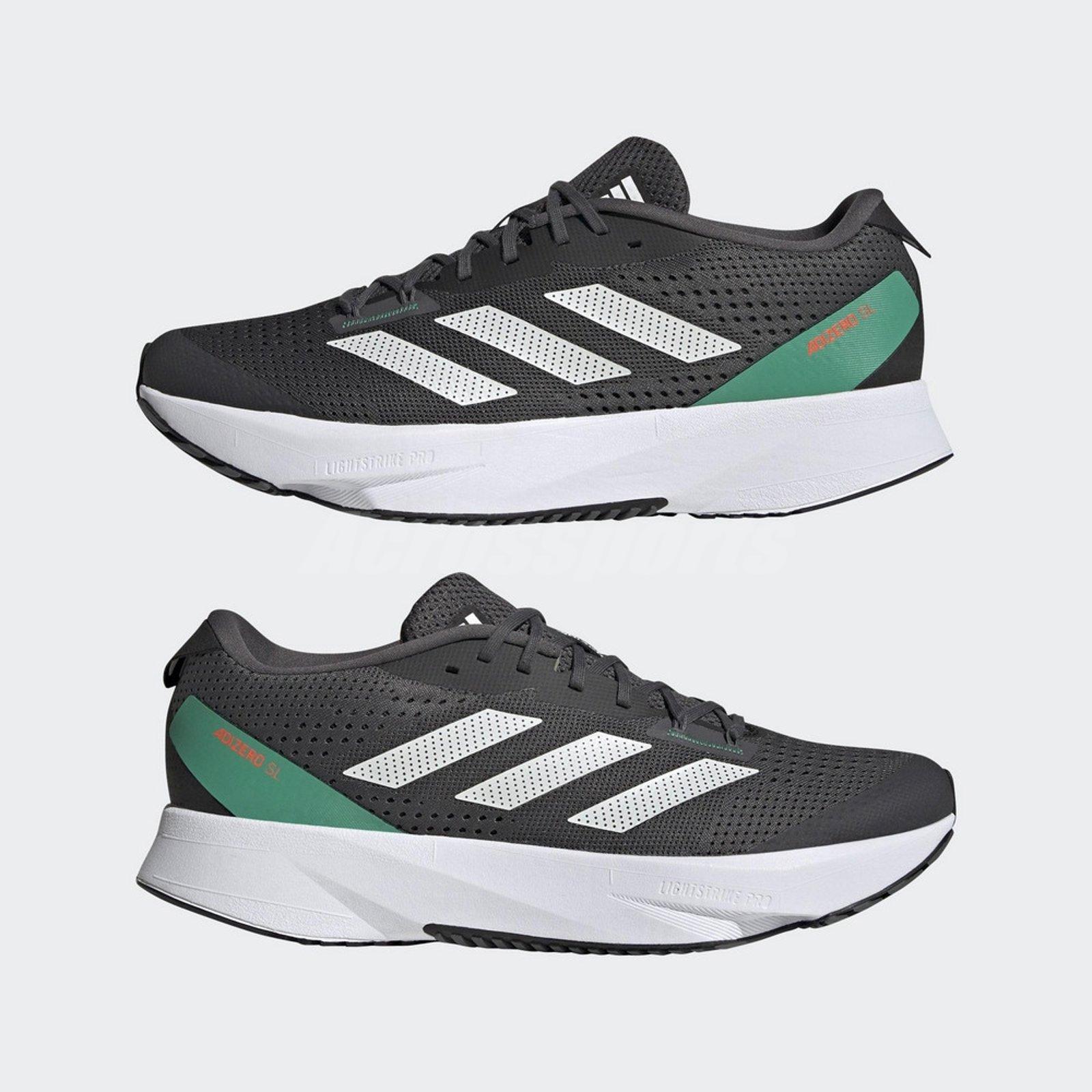 adidas Adizero SL Grey Six White Men Running Sports Shoes