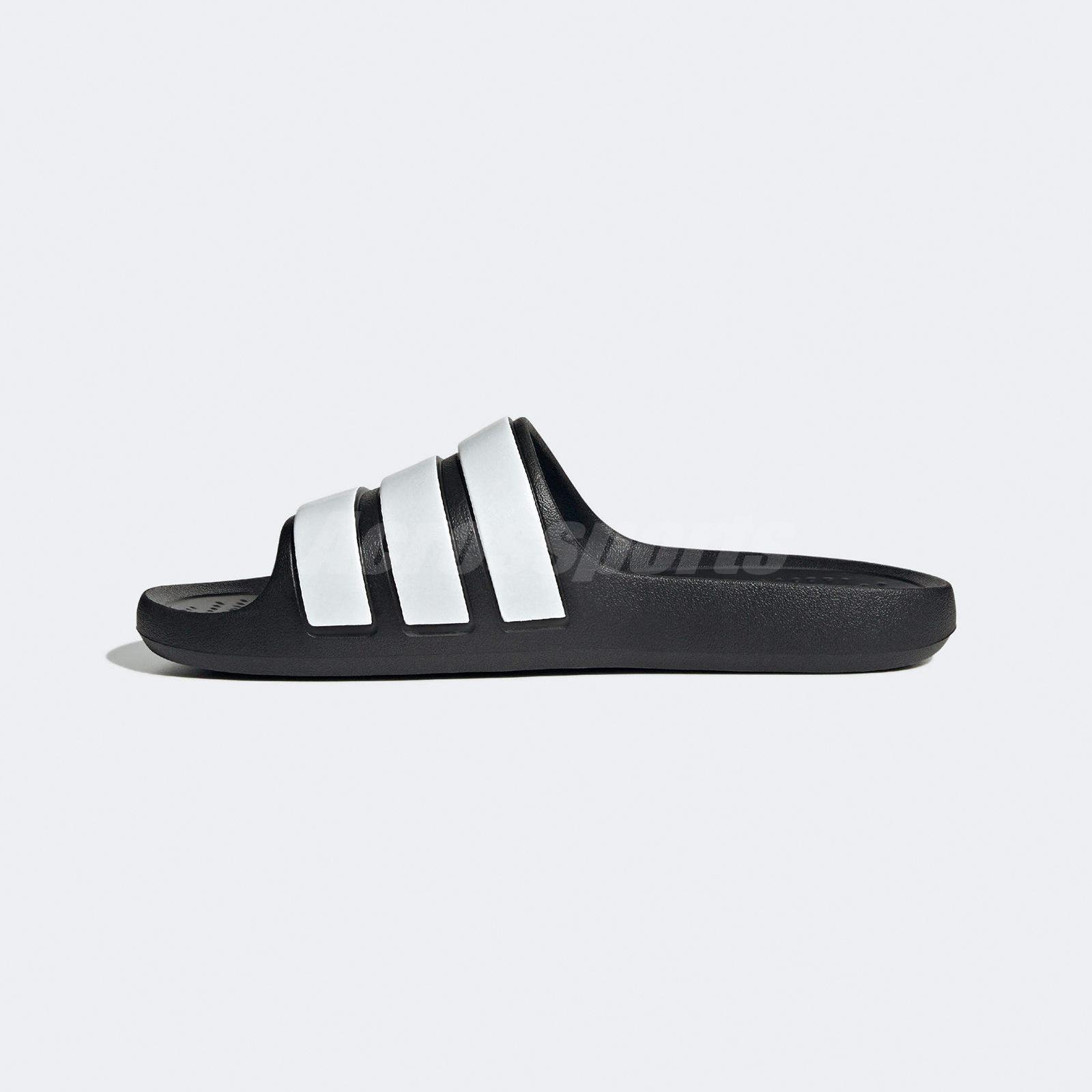 adidas Adilette Flow Core Black White Men Casual Lifestyle Slip On Sandal  IF4134 | eBay
