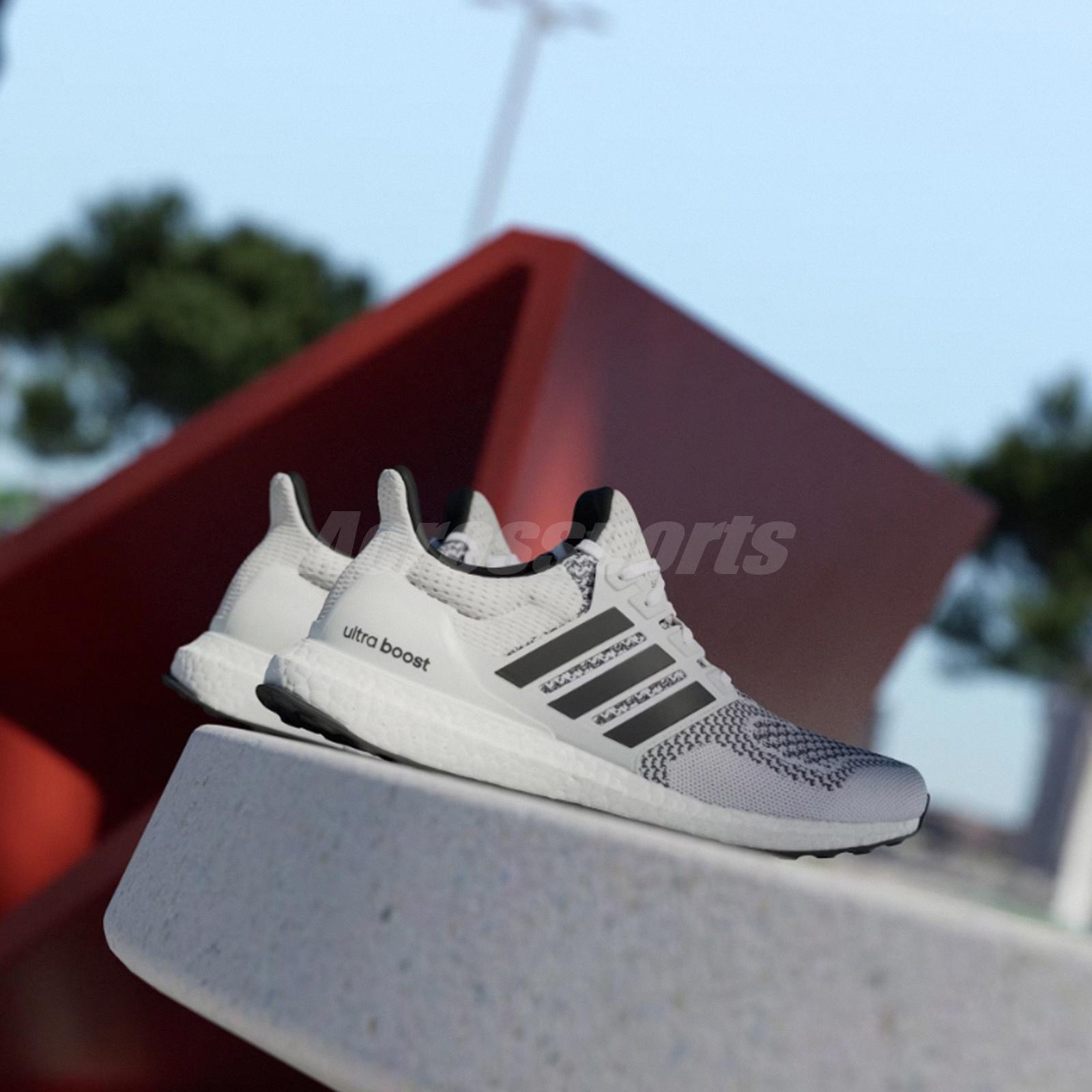 adidas Ultraboost 1.0 White Black Men Road Running Jogging Shoes