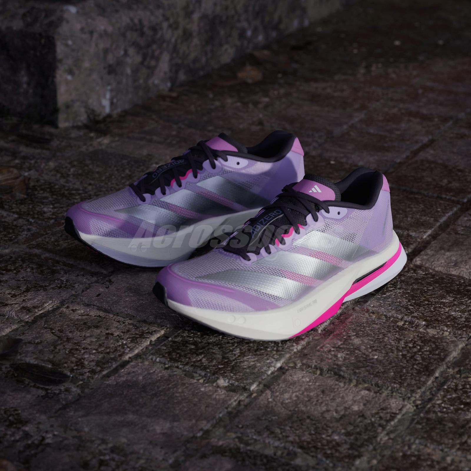 adidas Adizero Boston 13 W Powder Plum Silver Metallic Pink Women