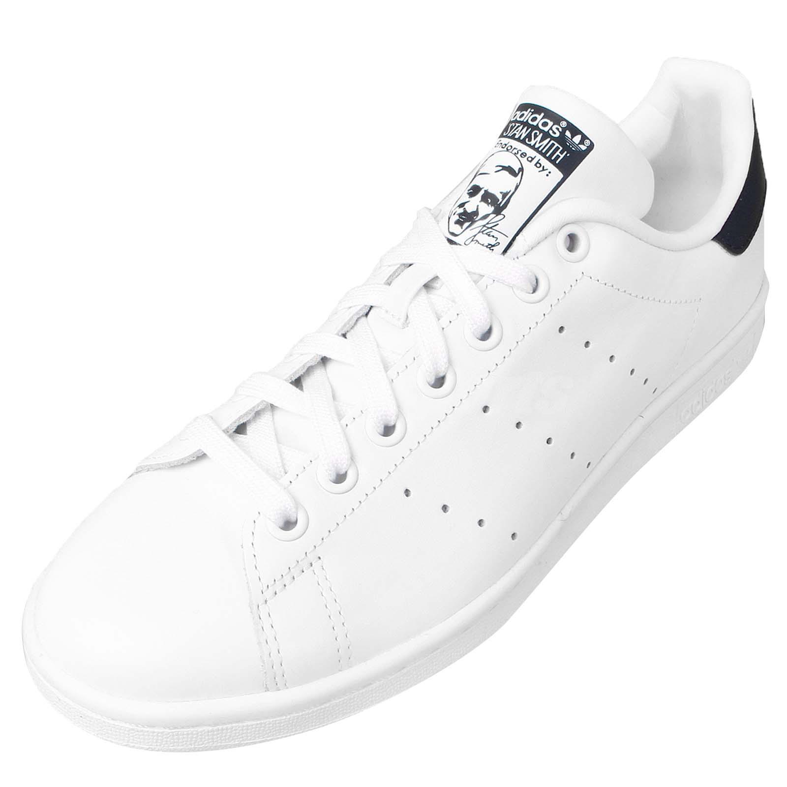 adidas originals stan smith leather trainers in white m20325