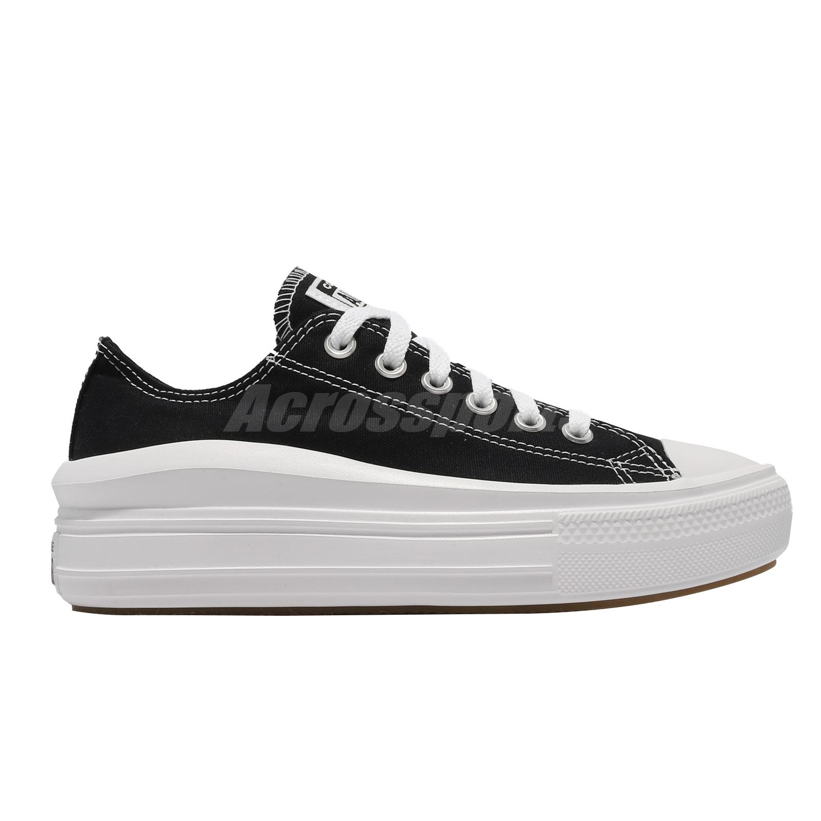 Converse Canvas Color Chuck Taylor All Star Move Black White Women Shoes 570256C | eBay