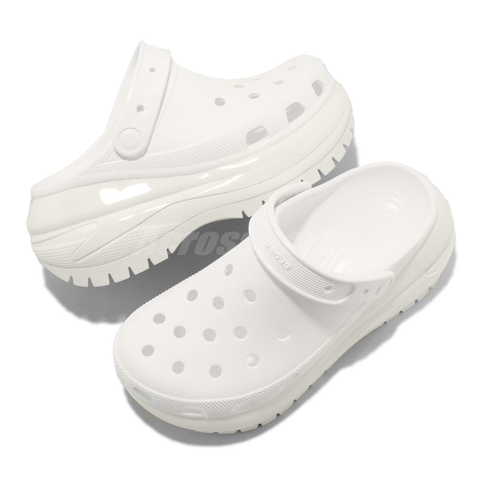 Crocs Classic Mega Crush Clog White Men Unisex Platform