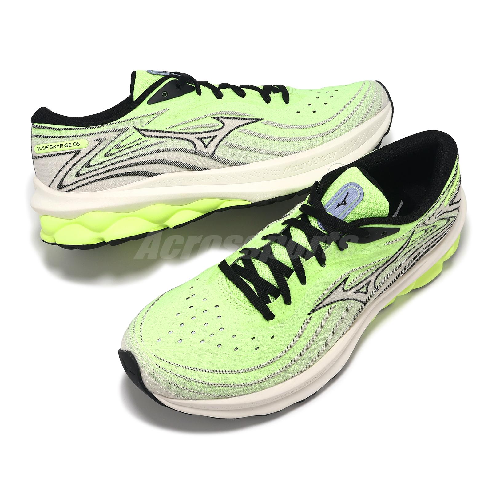 Mizuno Wave Skyrise 5 Green Black Men Road Running Jogging