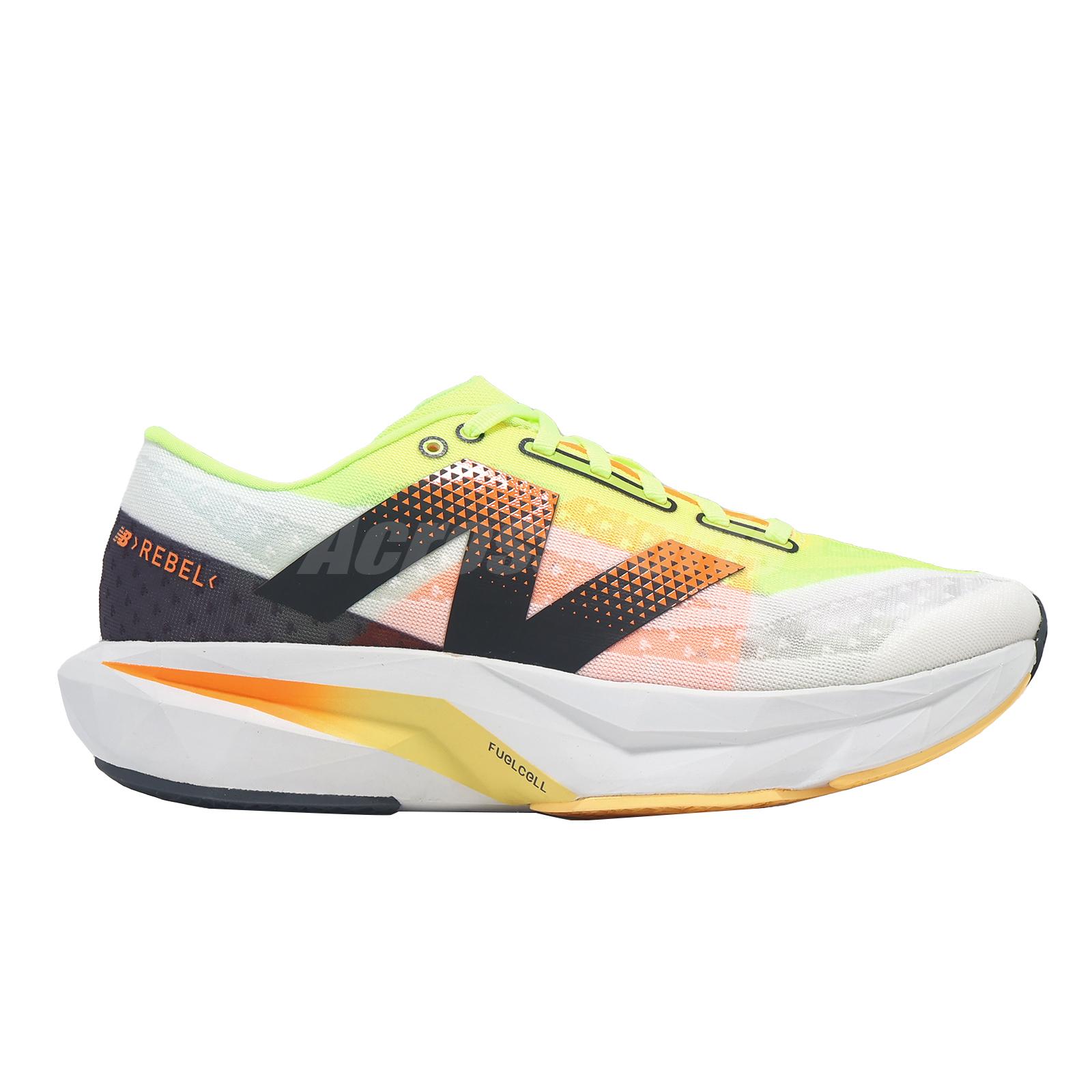 New Balance Fuelcell Rebel V4 2E Wide NB White Lime Gold Men 