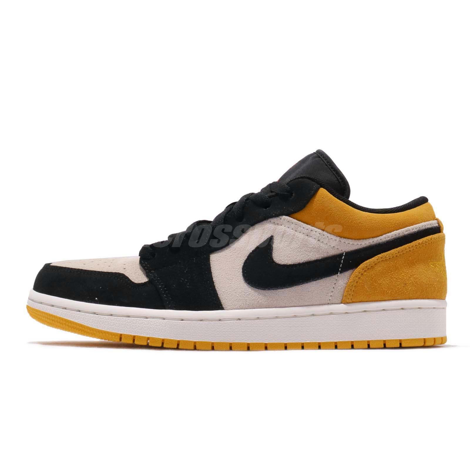 Nike Air Jordan 1 Low I AJ1 Sail University Gold Black Men Shoes 553558-127 | eBay