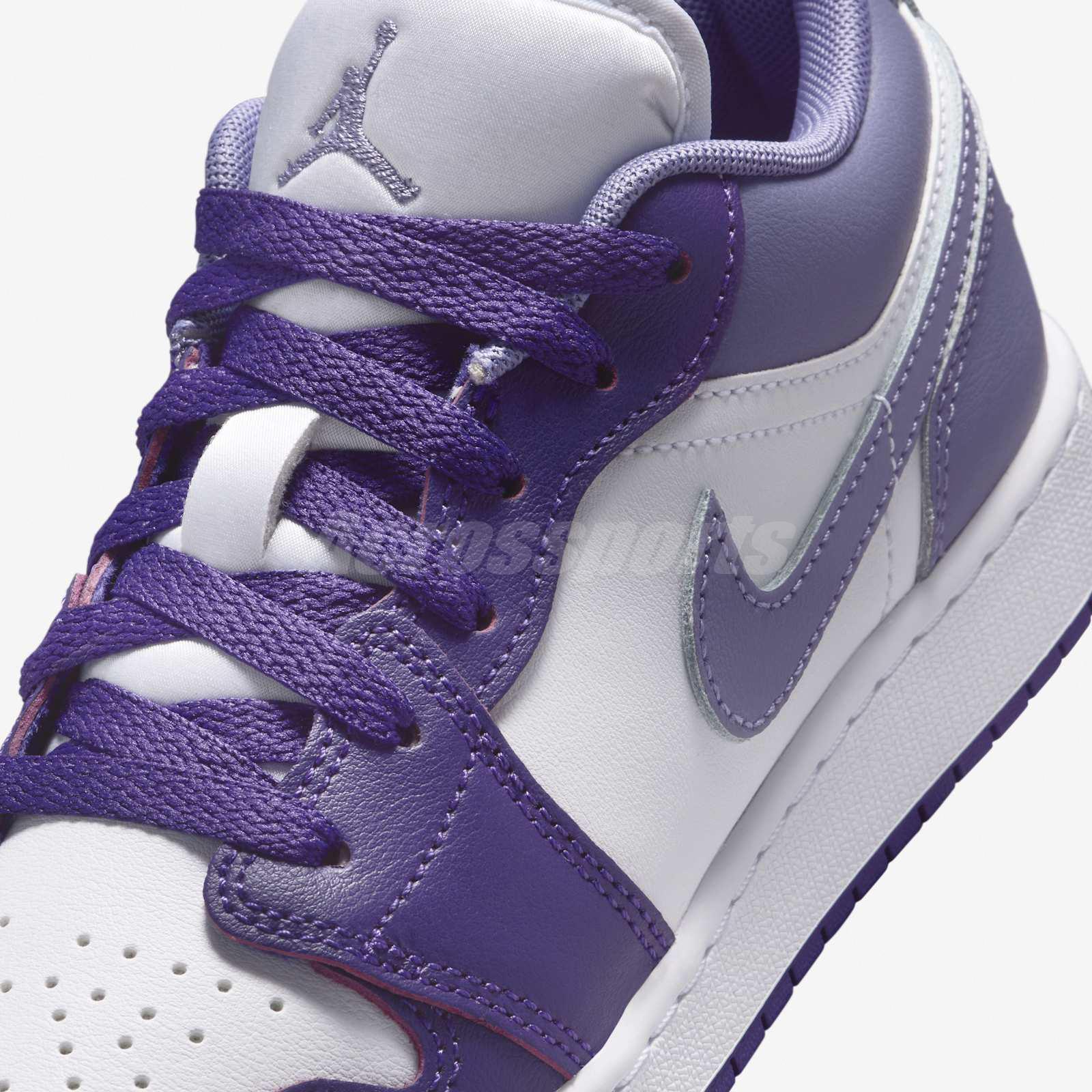 NIKE エアジョーダン Nike Air Jordan 1 Low GS AJ1 Dusty Amethyst Kids Youth Casual