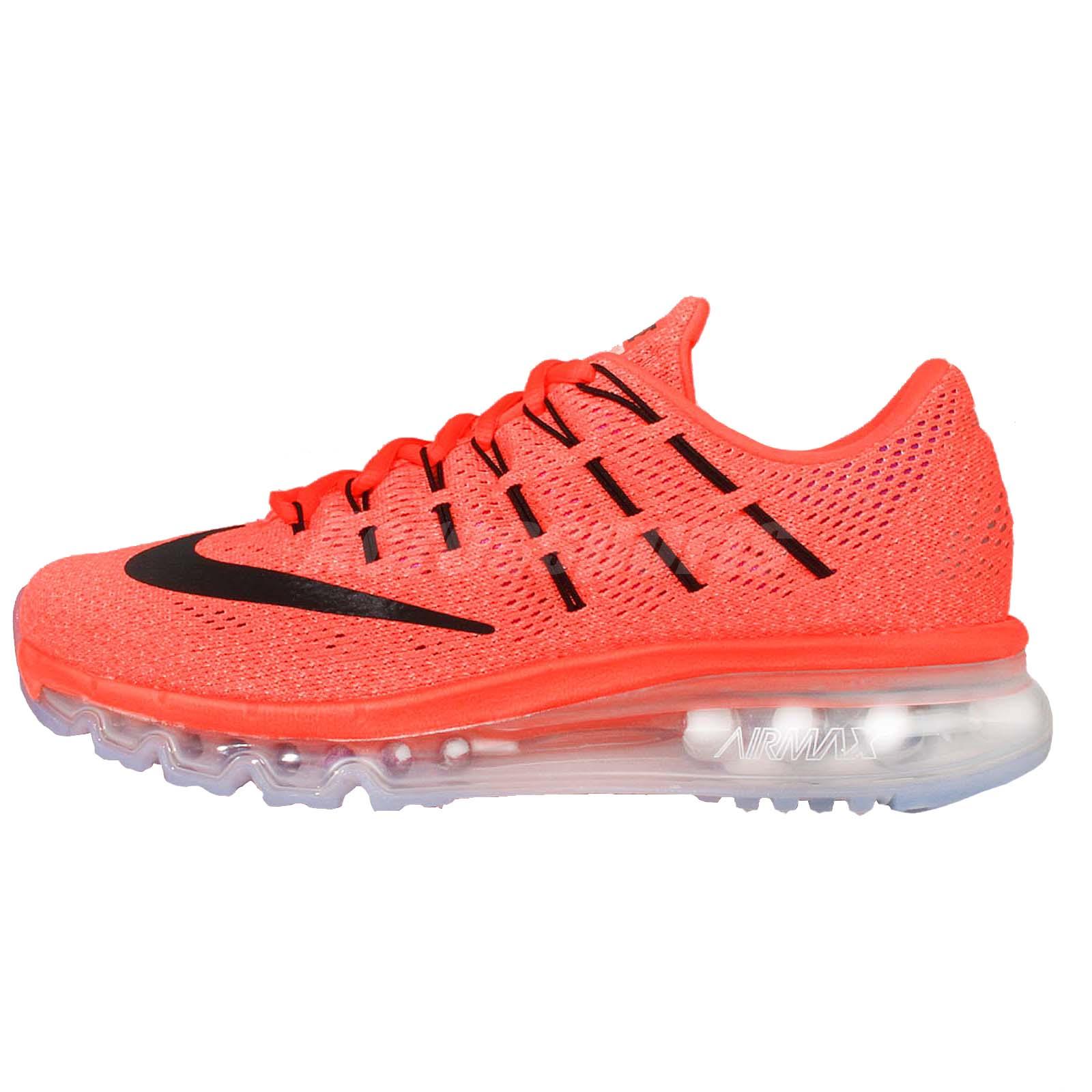 Wmns Nike Air Max 2016 Orange Black Womens Running Shoes
