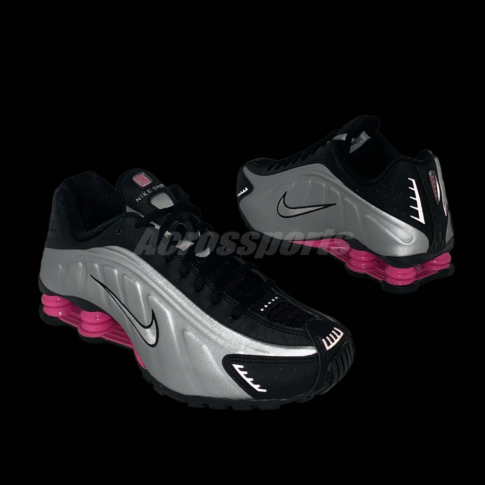 Nike Wmns Shox R4 Black Metallic Silver Pinksicle Women Casual Nike Wmns Shox R4 Black Metallic Silver Pinksicle Women Casual