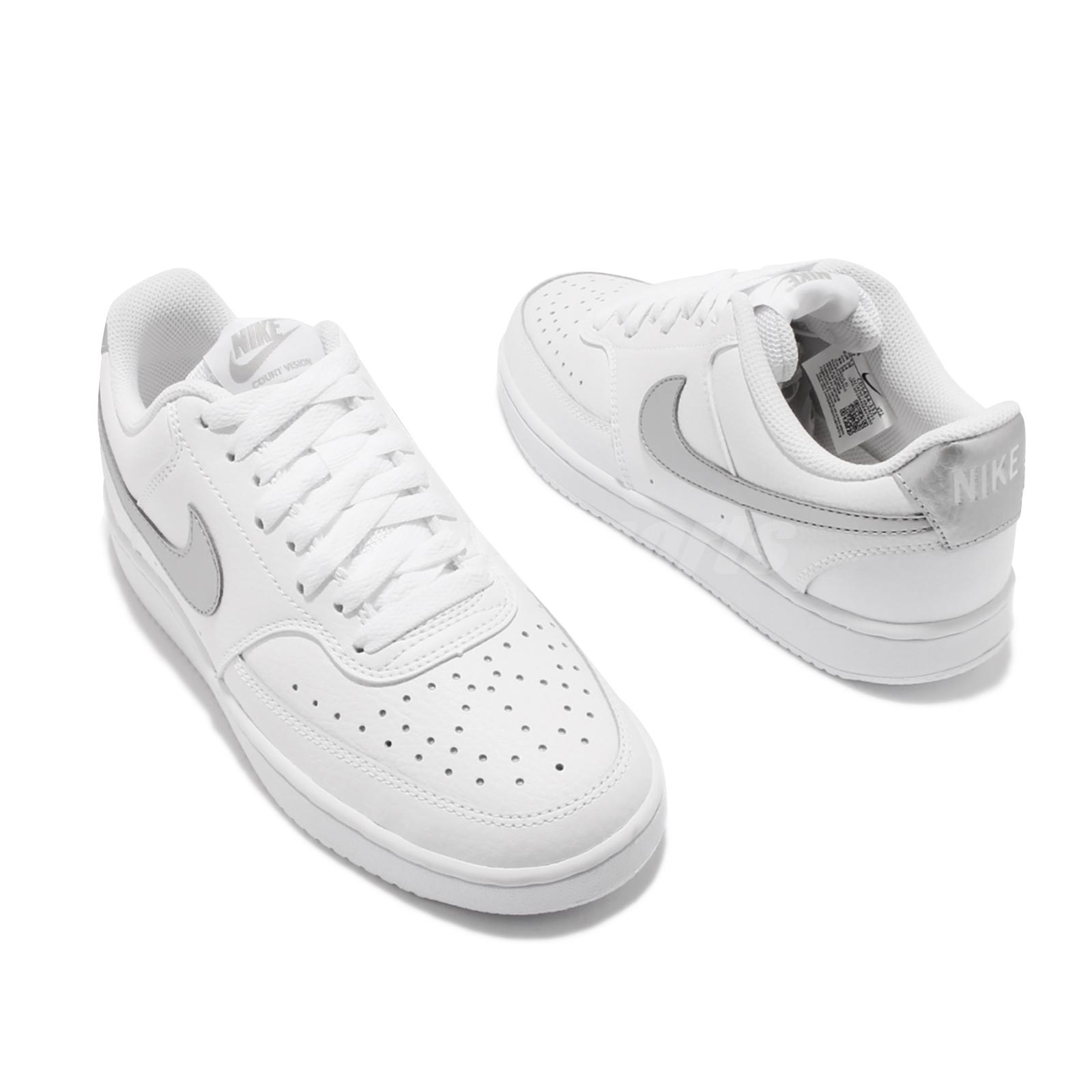 Nike Wmns Court Vision Low White Silver Women Classic Casual
