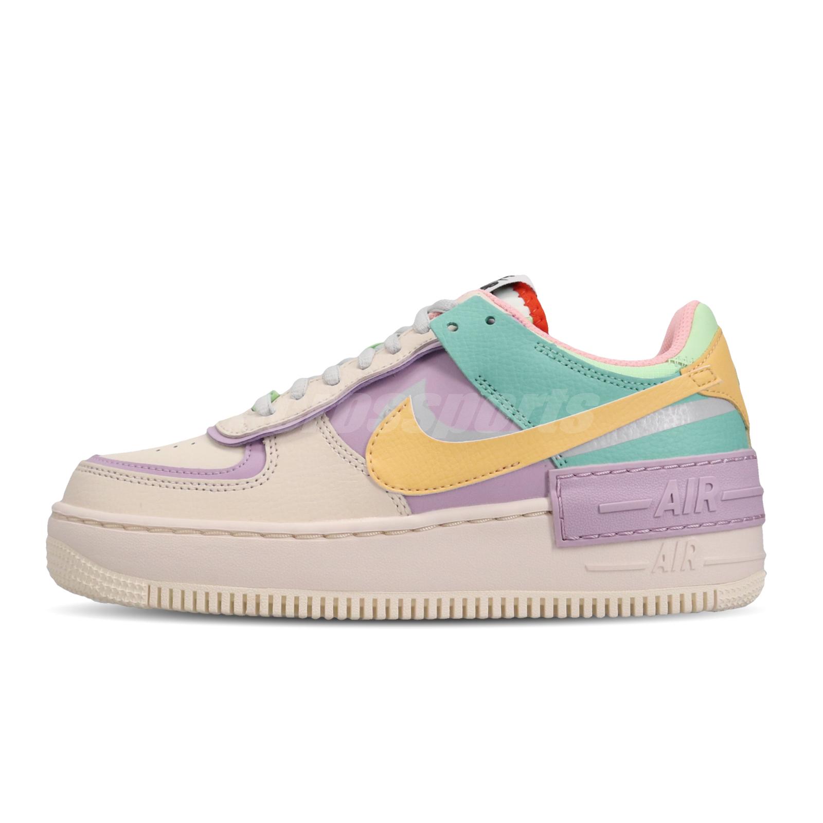 Nike Wmns AF1 Shadow Air Force 1 Pale Ivory Gold Purple Women Shoes CI0919-101 | eBay