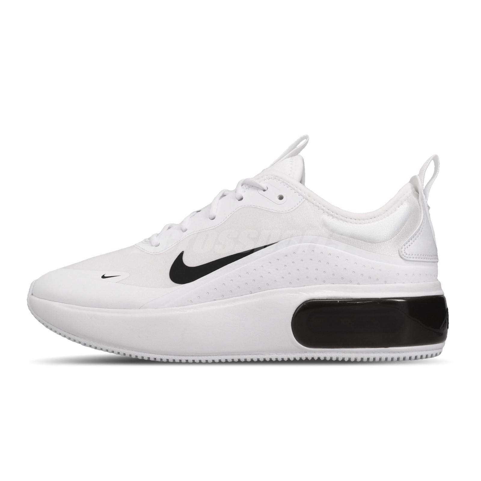 nike air max dia white and black sneakers