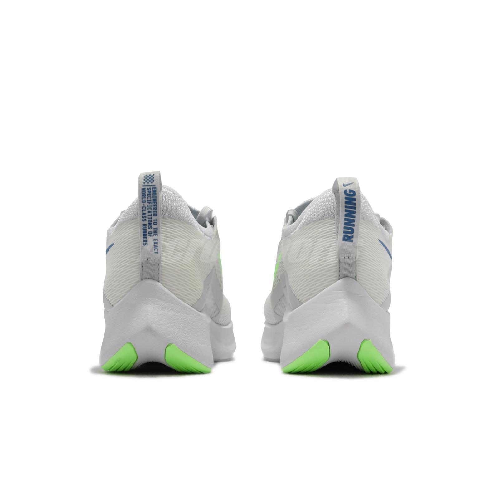 Nike Zoom Fly 4 Grey White Men Road Running Jogging Shoes Sneakers 