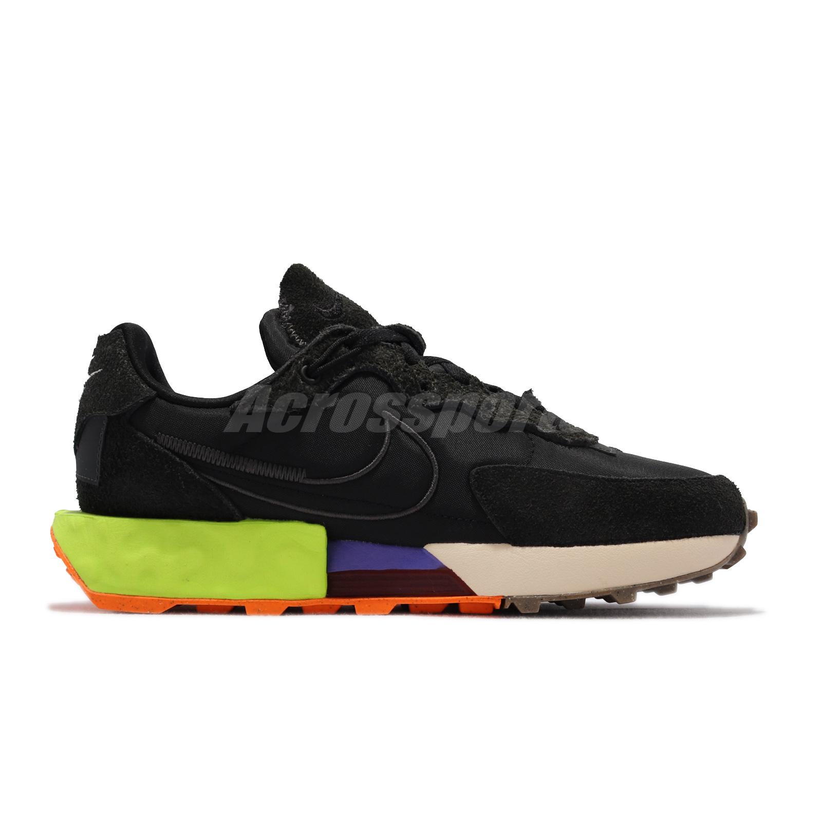 スニーカー Nike Fontanka Waffle DC3579-001 Nike Wmns Fontanka Waffle React Black Volt Women Casual