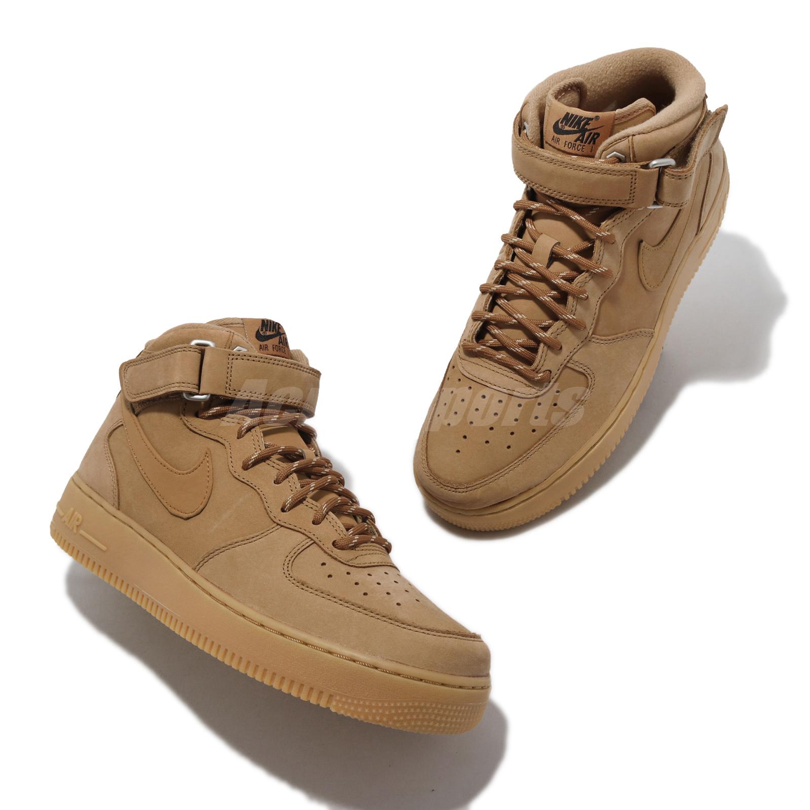 Nike Air Force 1 mid flax ブラウン22.5cm