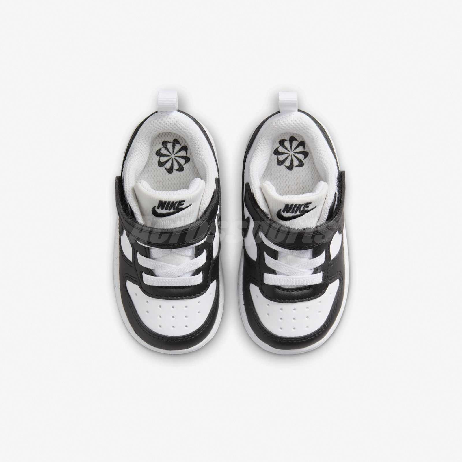 Nike Court Borough Low Recraft TD White Black Toddler Infant