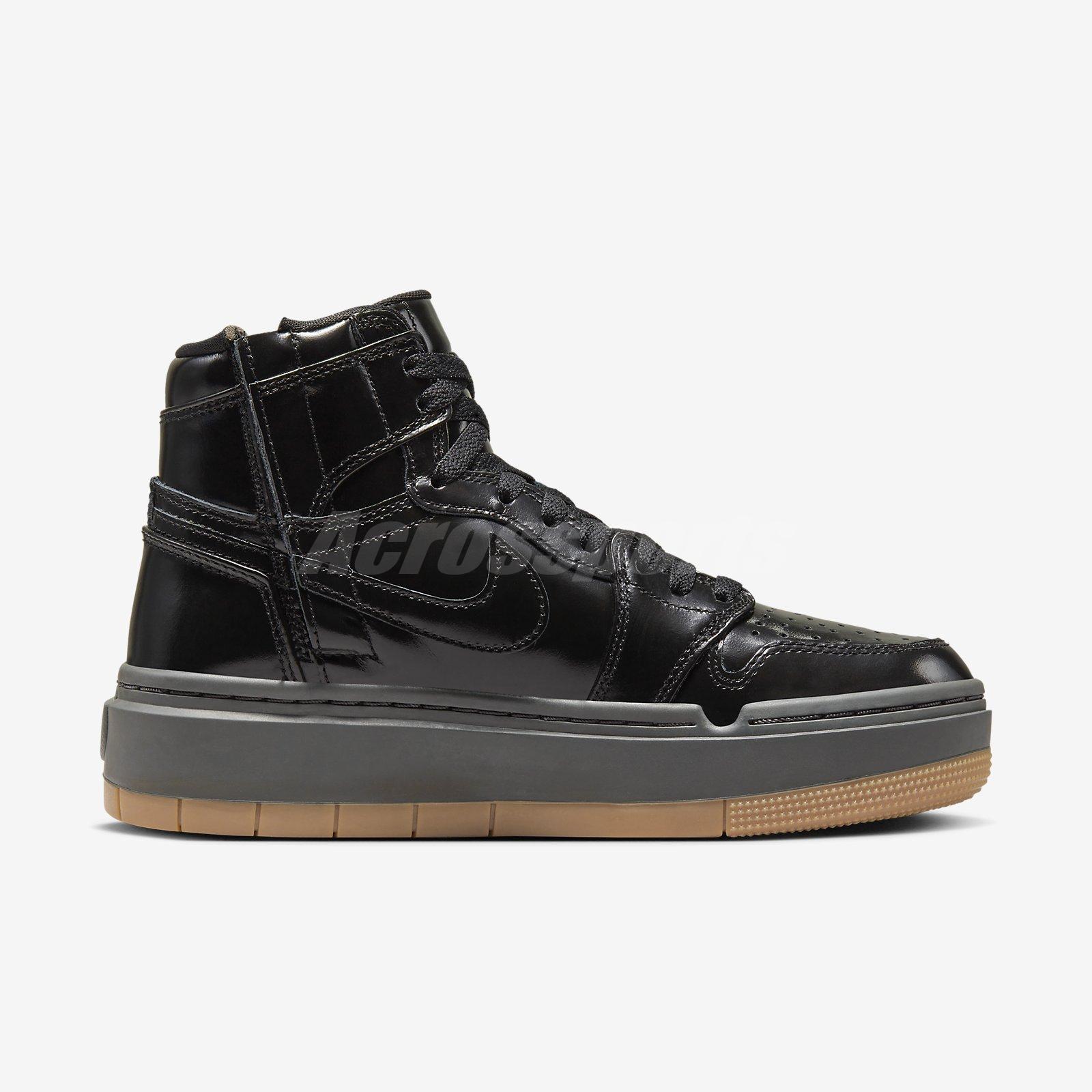 ★ナイキ★WMNS AIR JORDAN 1 ELEVATE \"Black Gum\"★追跡可 Nike Air Jordan 1 Elevate High Black Gum Women Casual