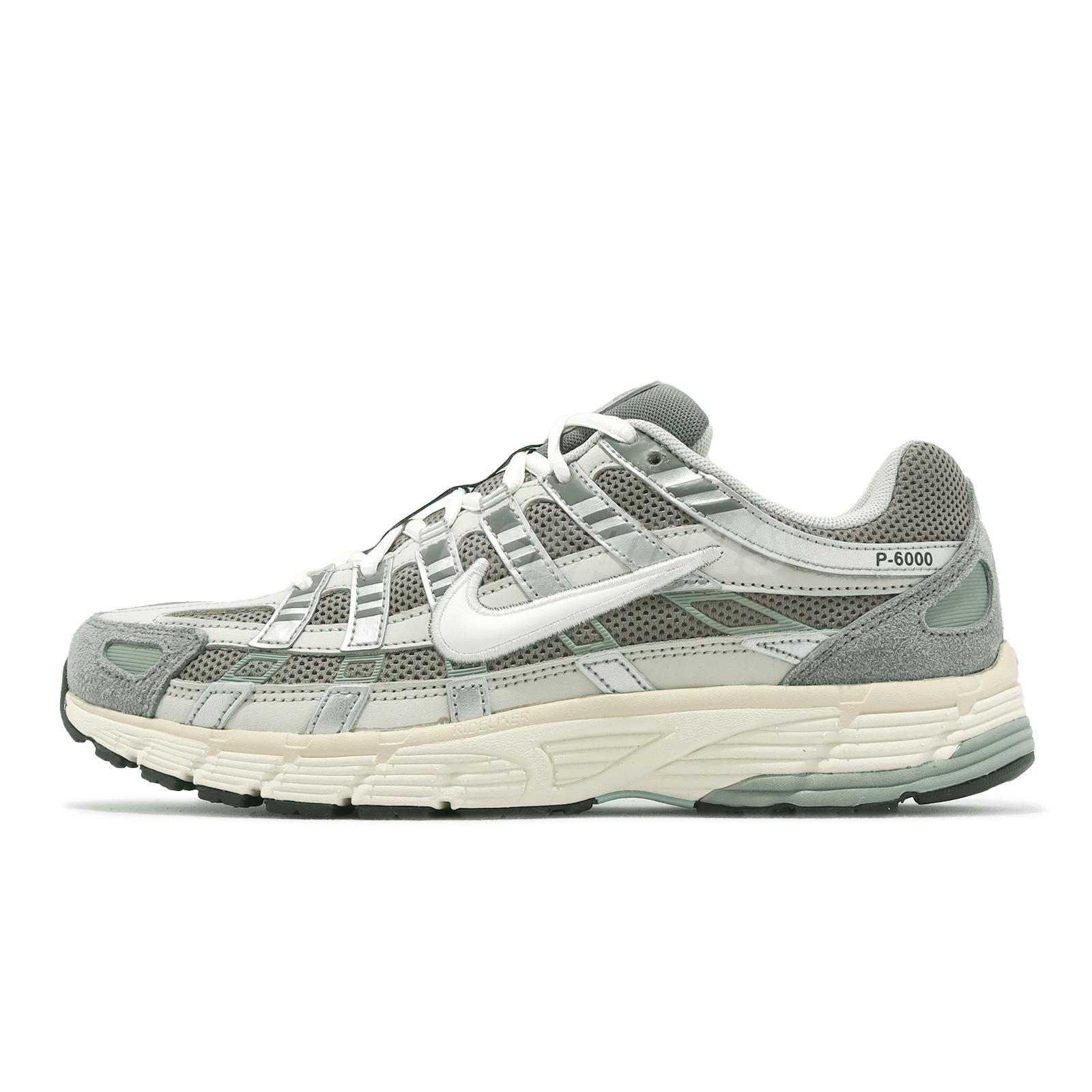 NIKE P-6000＊FN7509-029 23cm Nike P-6000 Flat Pewter White Men Unisex Running Jogging Casual