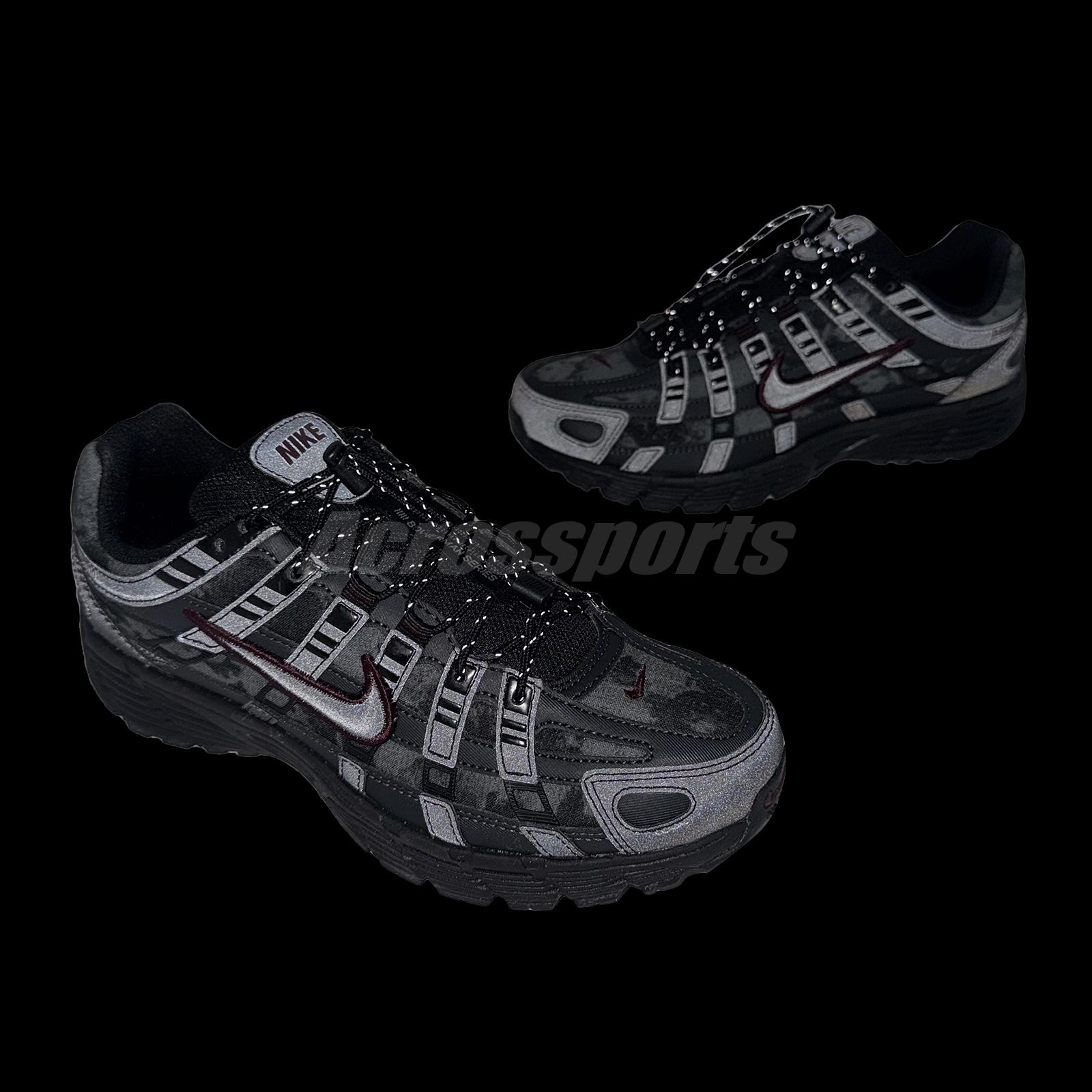 Nike Wmns P-6000 Black Burgundy Crush Women Casual Lifestyle Shoes