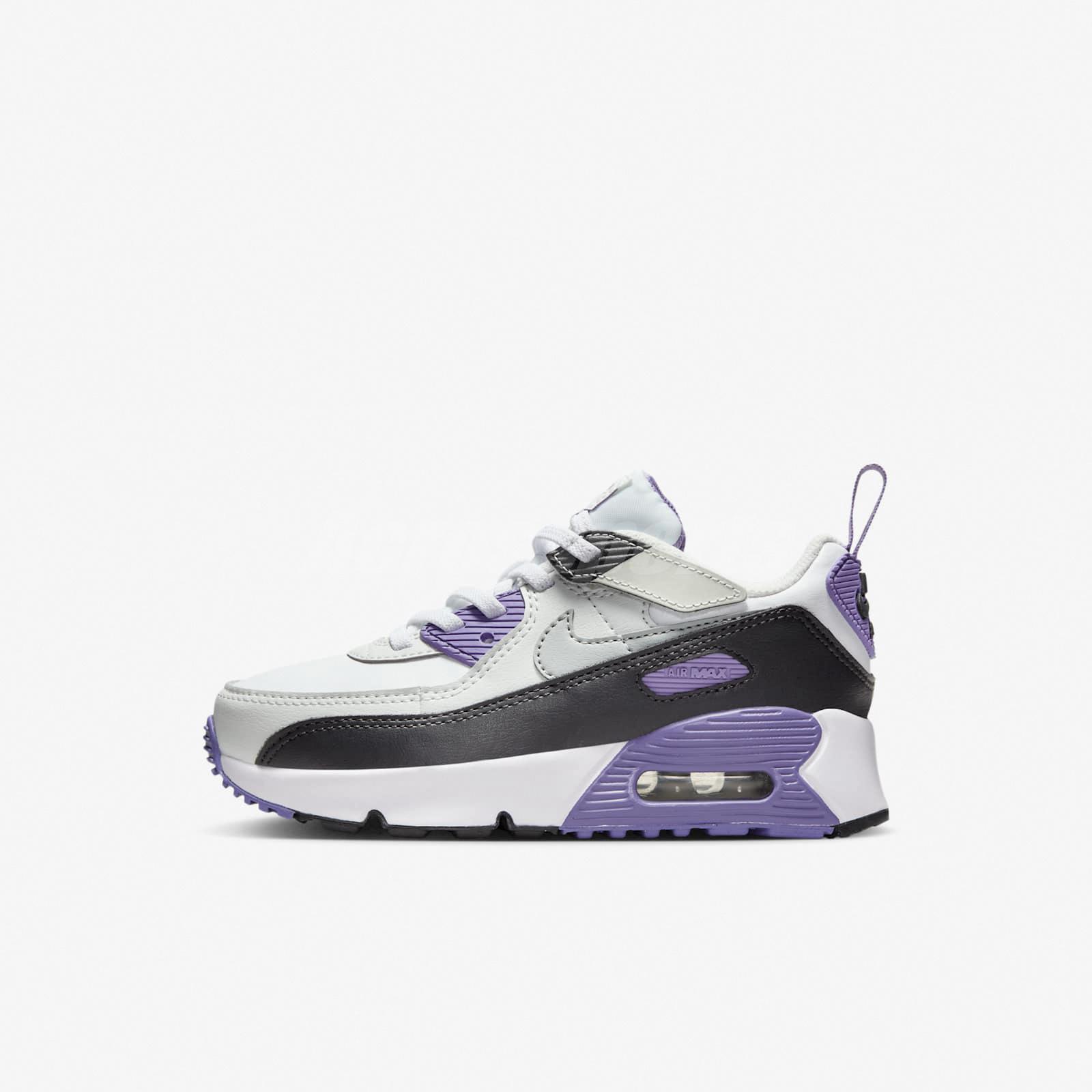 Nike Air Max 90 EasyOn PS White Dusty Amethyst Kids Preschool