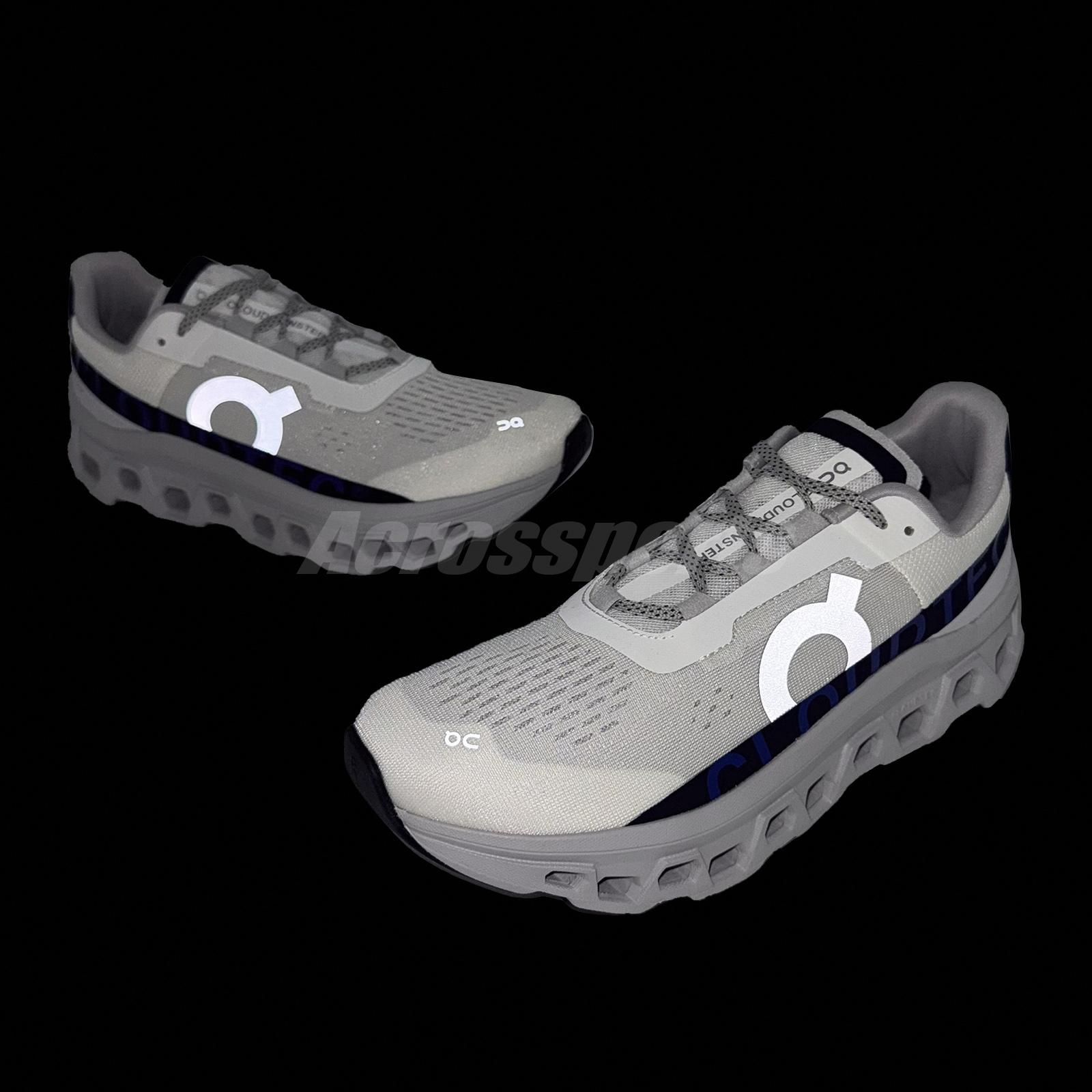 On Running Cloudmonster Ivory Midnight Men Road Running Shoes 