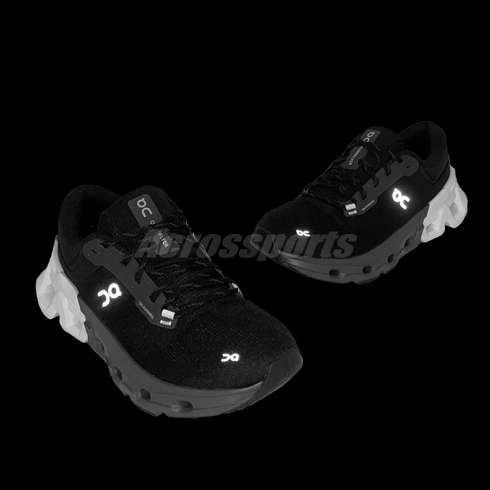 On Running Cloudflyer 5 Black White Men Road Running Jogging 