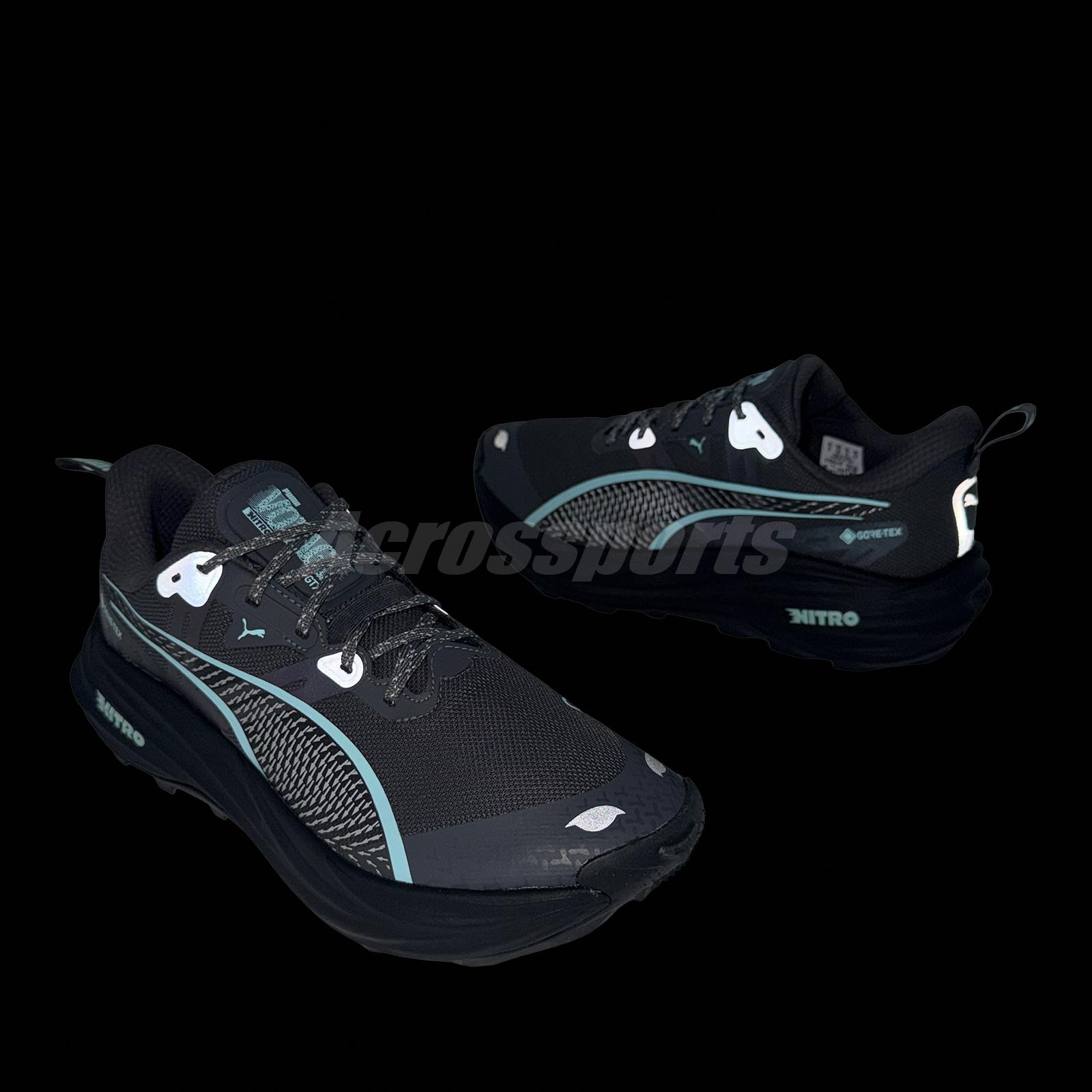 Puma Voyage Nitro 4 GTX Gore Tex Grey Blue Men Unisex Trail 