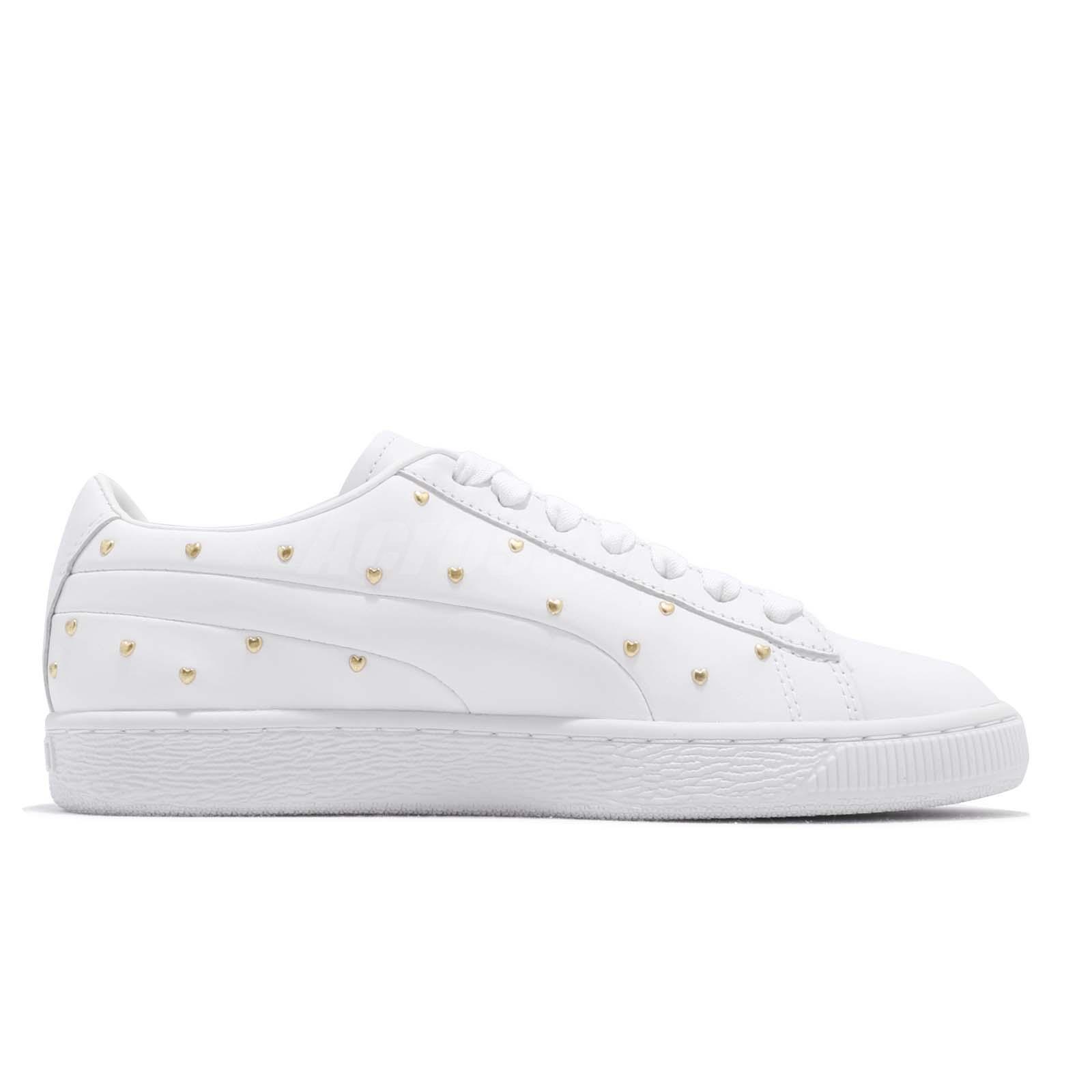 Details about Puma Basket Studs Wns White Gold Women Casual Lifestyle Shoes Sneakers 369298 01 Details about Puma Basket Studs Wns White Gold Women Casual Lifestyle Shoes Sneakers 369298 01