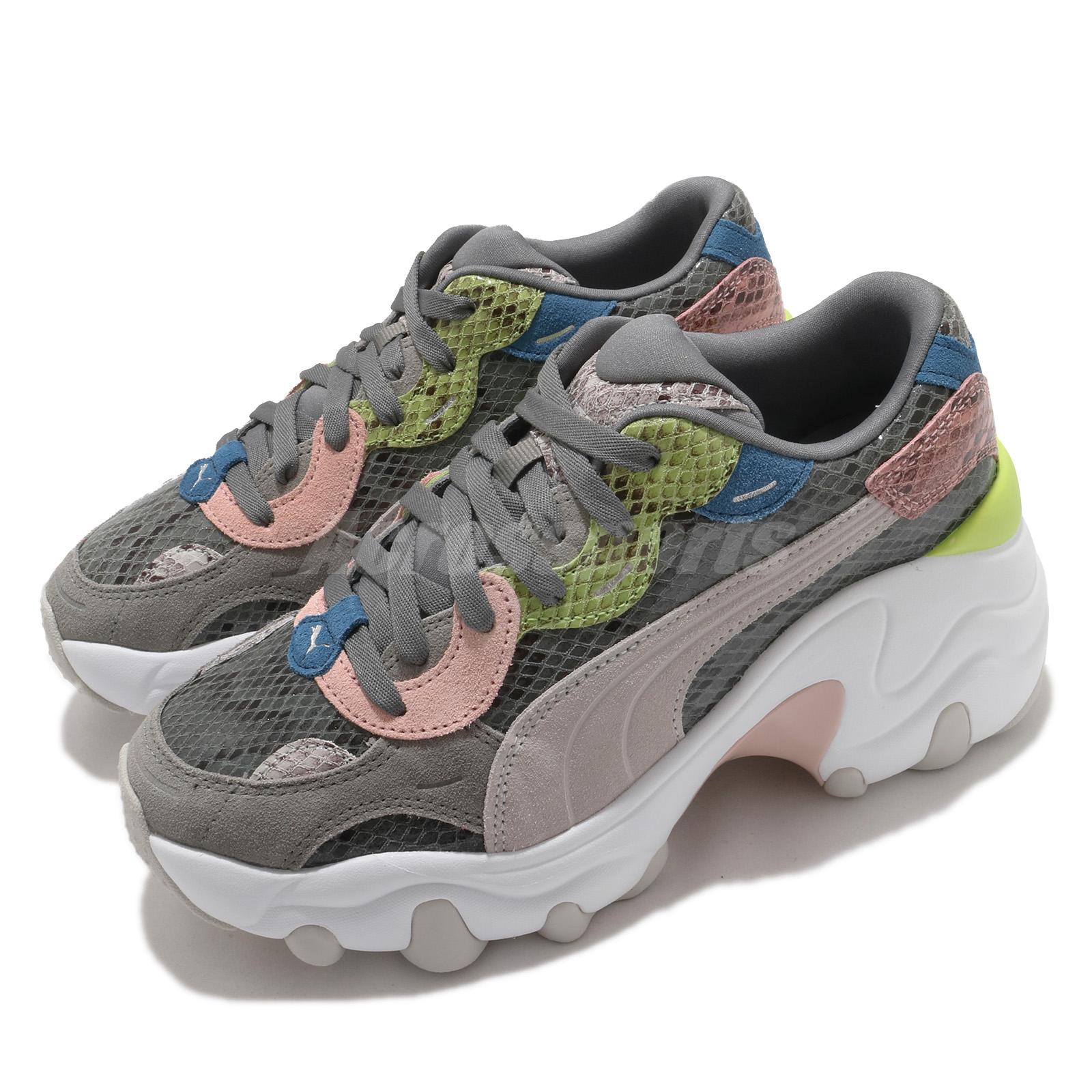 puma pulsar wedge sneakers in gray