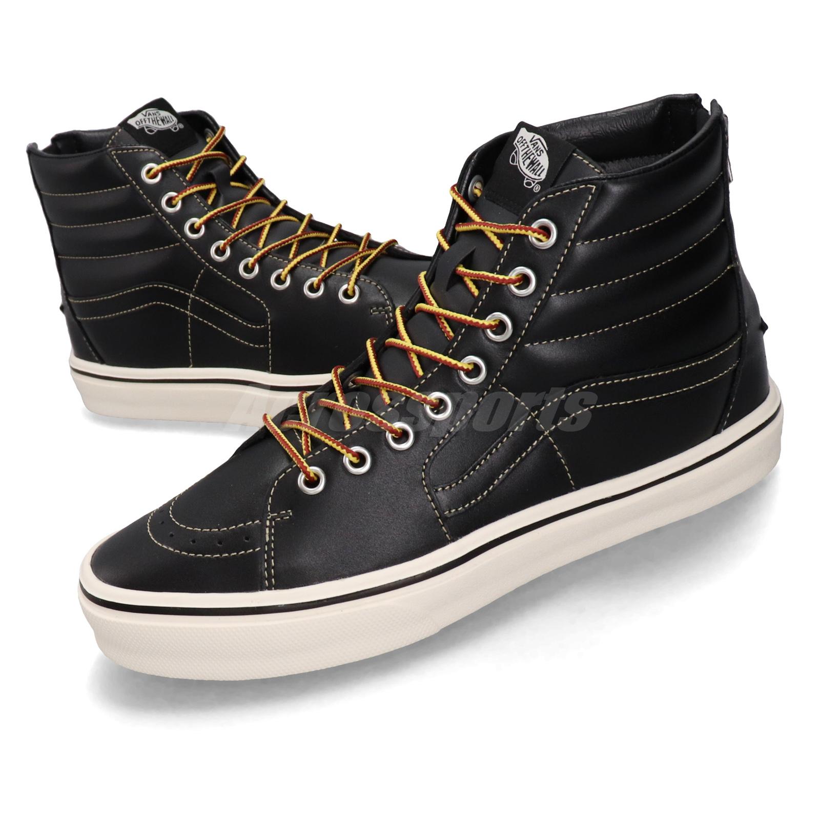 vans sk8 hi black brown